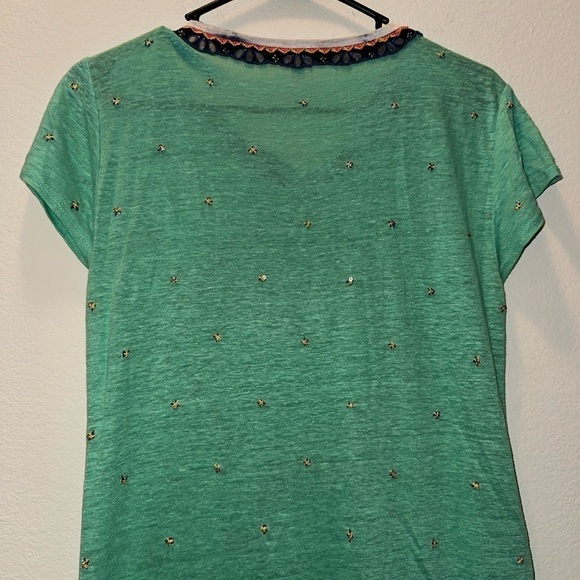 Calypso St. Barth women’s boho beaded tie dye linen maxi dress S festival - Picture 8 of 16